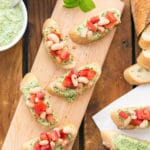 Pesto White Bean Bruschetta